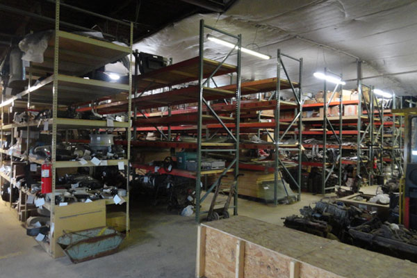 Auto parts warehouse at A-1 Auto and Truck Recyclers near Penrose, CO